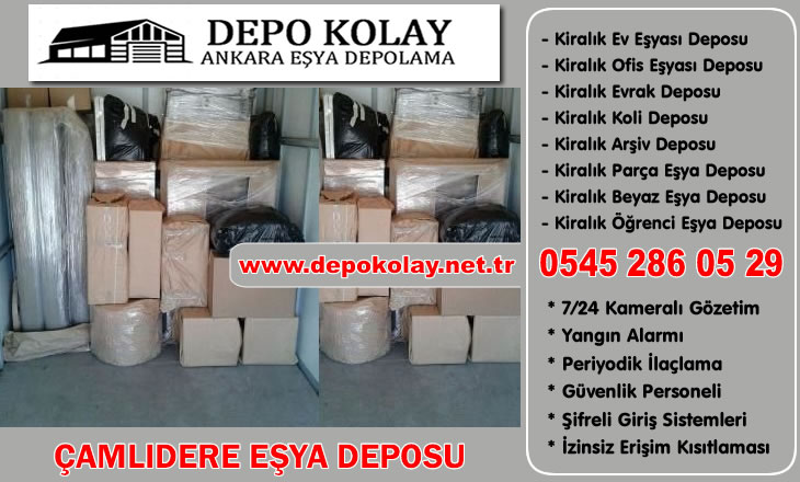 Çamlıdere Kiralık Eşya Deposu